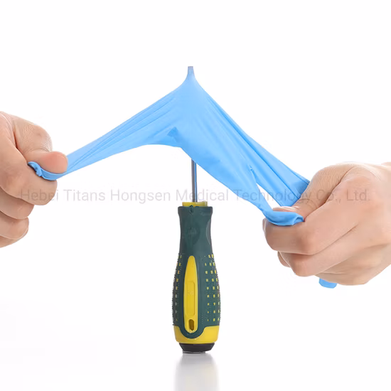 Manufacturer Powder-Free Nitrile Inspection Disposable Gloves for Food Touch