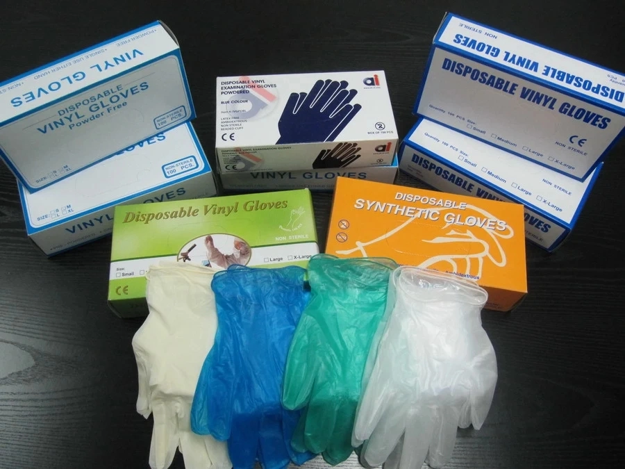 Disposable Medical Surgical Nitrile Sterile Gloves PVC Latex Examination Vinyl Power Free Exam Gloves Guantes De Latex En 14683 En 455 Non Medical