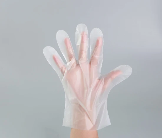 Медицинские одноразовые пластиковые защитные перчатки PE HDPE CPE LDPE (сертификат CE, ISO)